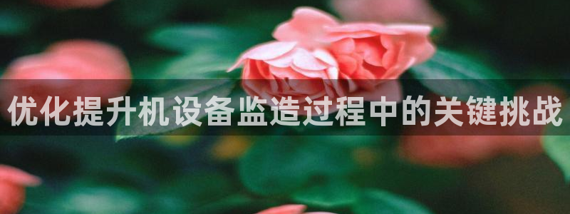 天宏娱乐q34189：优化提升机设备监造过程中的关键挑战