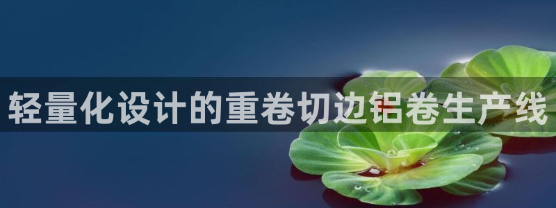 天宏娱乐app平台怎么下载：轻量化设计的重卷切边铝卷生产线