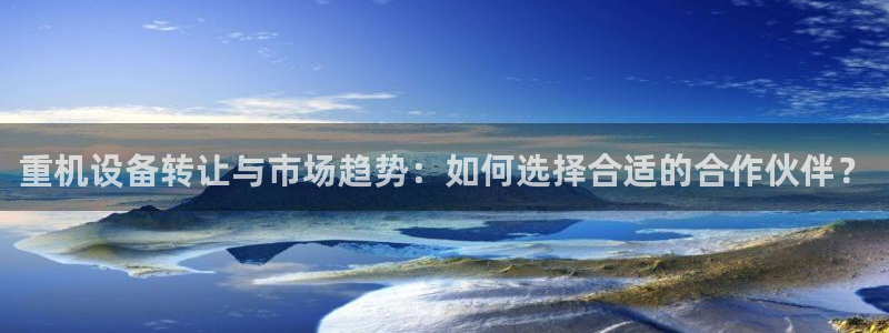 天宏娱乐石叔是谁：重机设备转让与市场趋势：如何选择合适的合作