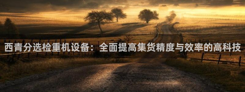 天宏娱乐青风：西青分选检重机设备：全面提高集货精度与效率的高